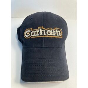 Carhartt Cap‎ Hat Black Twill Adjustable Snapback Outdoors Farm Nature Rugged